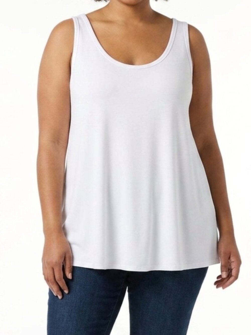 Studio Scoop Neck Stretch Tank/Cami NEW Sz. Lrg